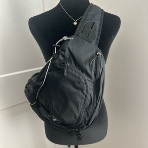 Eddie Bauer Large Black Sling Bag backpack